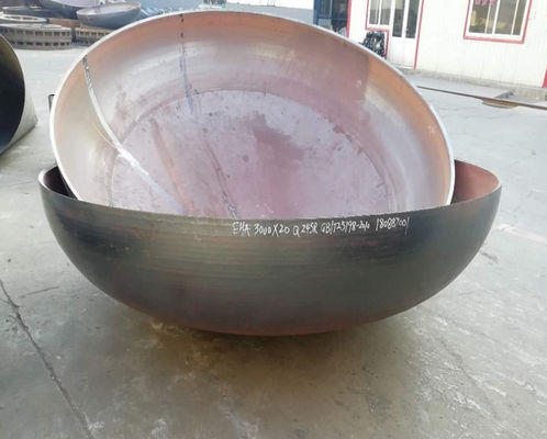 Vaso de presión cabeza de corona esférica de acero de gran diámetro cabezas elípticas