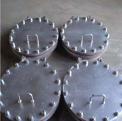 Envases de presión de tanque de agua con tapa de 16 mm de espesor de acero inoxidable