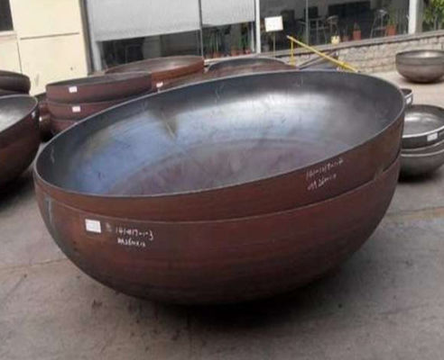 Silla de cabeza ovalada de acero al carbono esférico tapa de tubo de cabeza de acero inoxidable