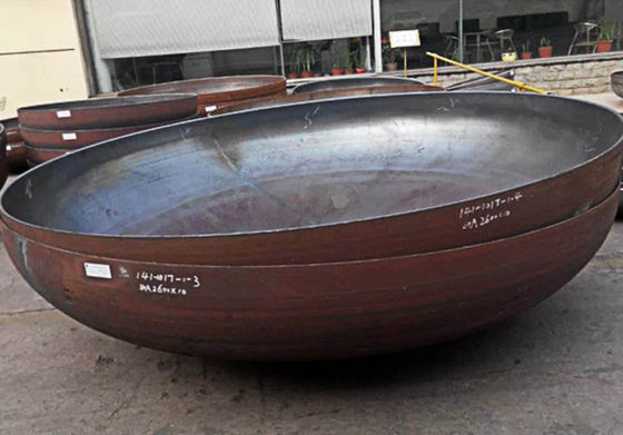Hemisferio de cabeza de plato esférico forjado a medida para el extremo de la cabeza del tanque