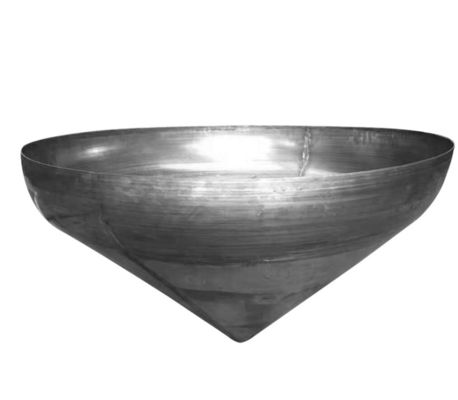 OEM Conical Standard Cubierta con cabeza cónica con tapa de fondo plano de acero al carbono