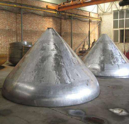 Cabezas de tanque cónicas de acero inoxidable de gran diámetro SGS