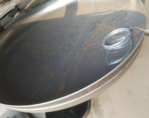 OEM recipientes a presión cabezas de acero inoxidable cabeza de plato de fondo plano