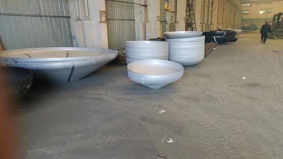 Cabezas de tanques hemisféricos de formación en caliente hechas de acero al carbono para conexión de soldadura