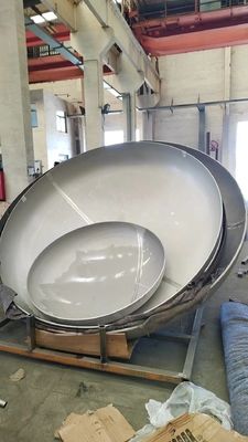 Cabezas de tanques hemisféricos de formación en caliente hechas de acero al carbono para conexión de soldadura
