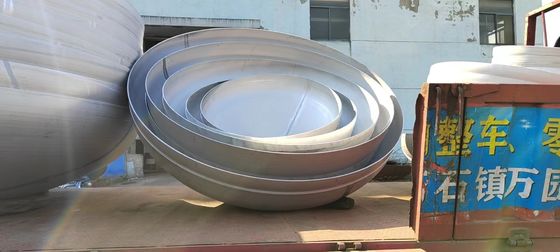 Cabezas de tanques hemisféricos de formación en caliente hechas de acero al carbono para conexión de soldadura